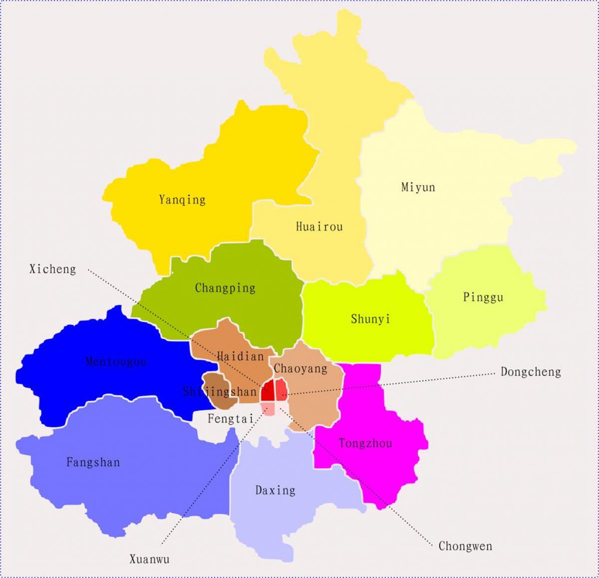 Пекин Китай карта