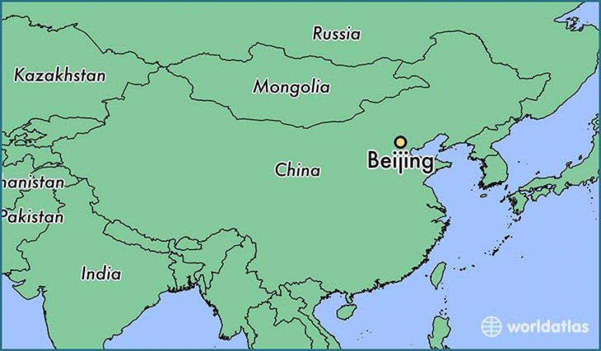 Пекин, Китай карта мира