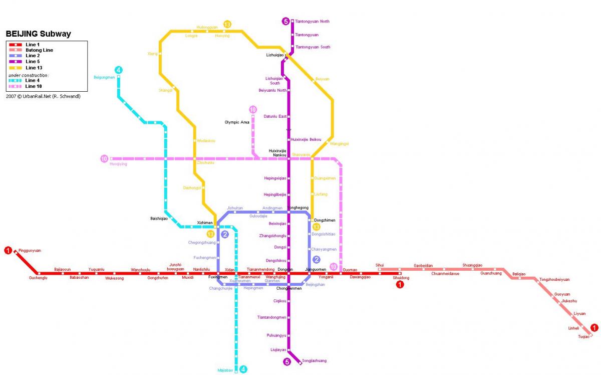 карта Пекинский подземный город