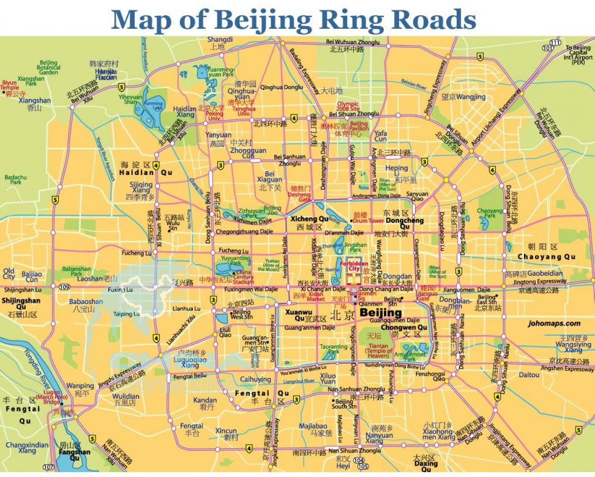 пекин карта