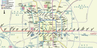 Пекин карта метро
