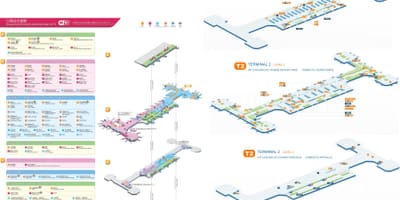 Пекинский аэропорт терминал 2 Схема