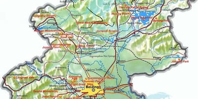 Карта Пекина топографическая