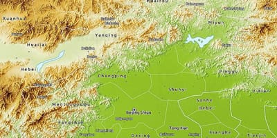 Карта Пекина 3д