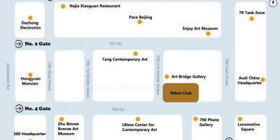 Пекинского арт-квартала 798 карте