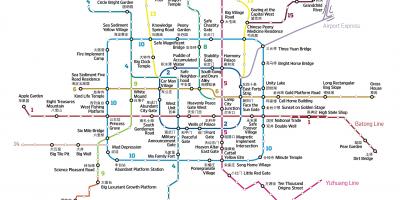 Карта Baidu карте Пекина
