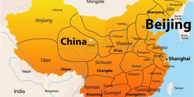 Пекински на карте