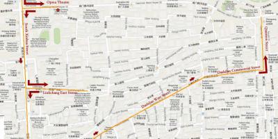 Карта Пекина пешеходная экскурсия 
