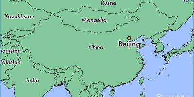 Карта Пекина месте на мире