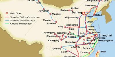Шанхай скоростной поезд карта