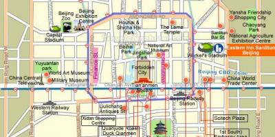 Санлитун-бар-стрит Пекин карте