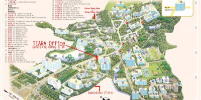 Карта кампуса Университета Цинхуа 